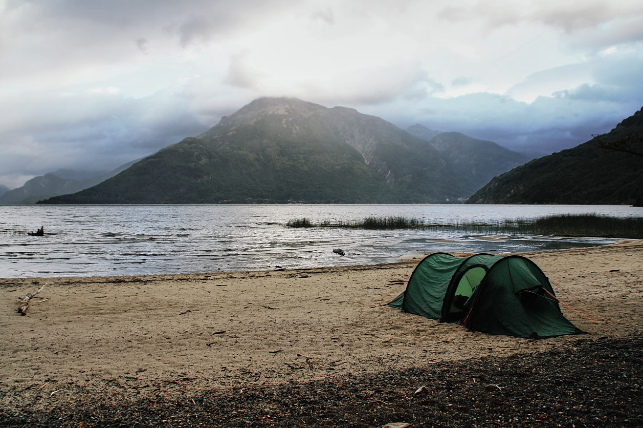 Camping at Lago Krüger.